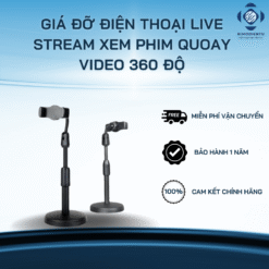 Giá đỡ điện thoại live stream xem phim quoay video 360 độ
