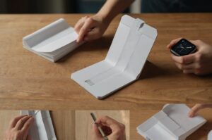 Cách làm giá đỡ điện thoại bằng giấy A4