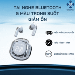 Tai Nghe KY8 Ultral Max Bluetooth Không Dây - 5 Màu Trong Suốt Giảm Ồn