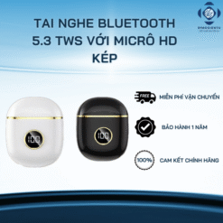 Tai nghe Bluetooth 5.3 TWS - Tai nghe không dây với micrô HD kép